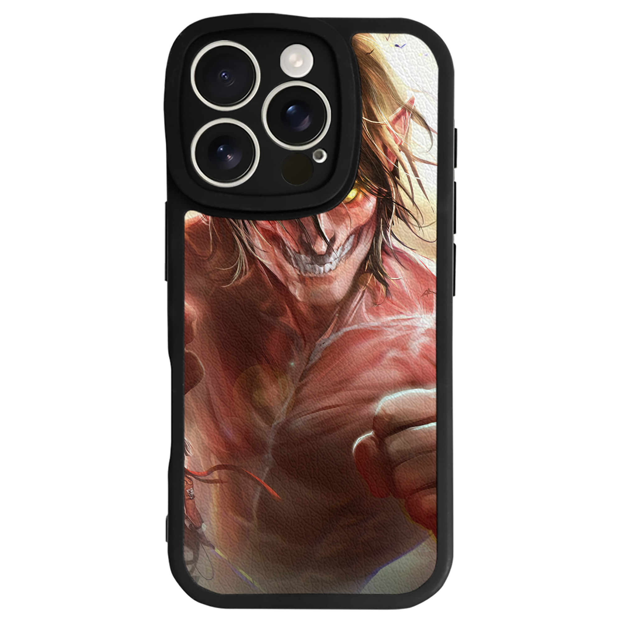 （画像用） 進撃の巨人 Attack on Titan 【iPhone 16シリーズ対応】シリコンスマホケース（レザー調） 材質：シリコン